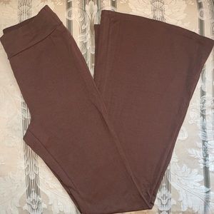 Brown Flared Leggings